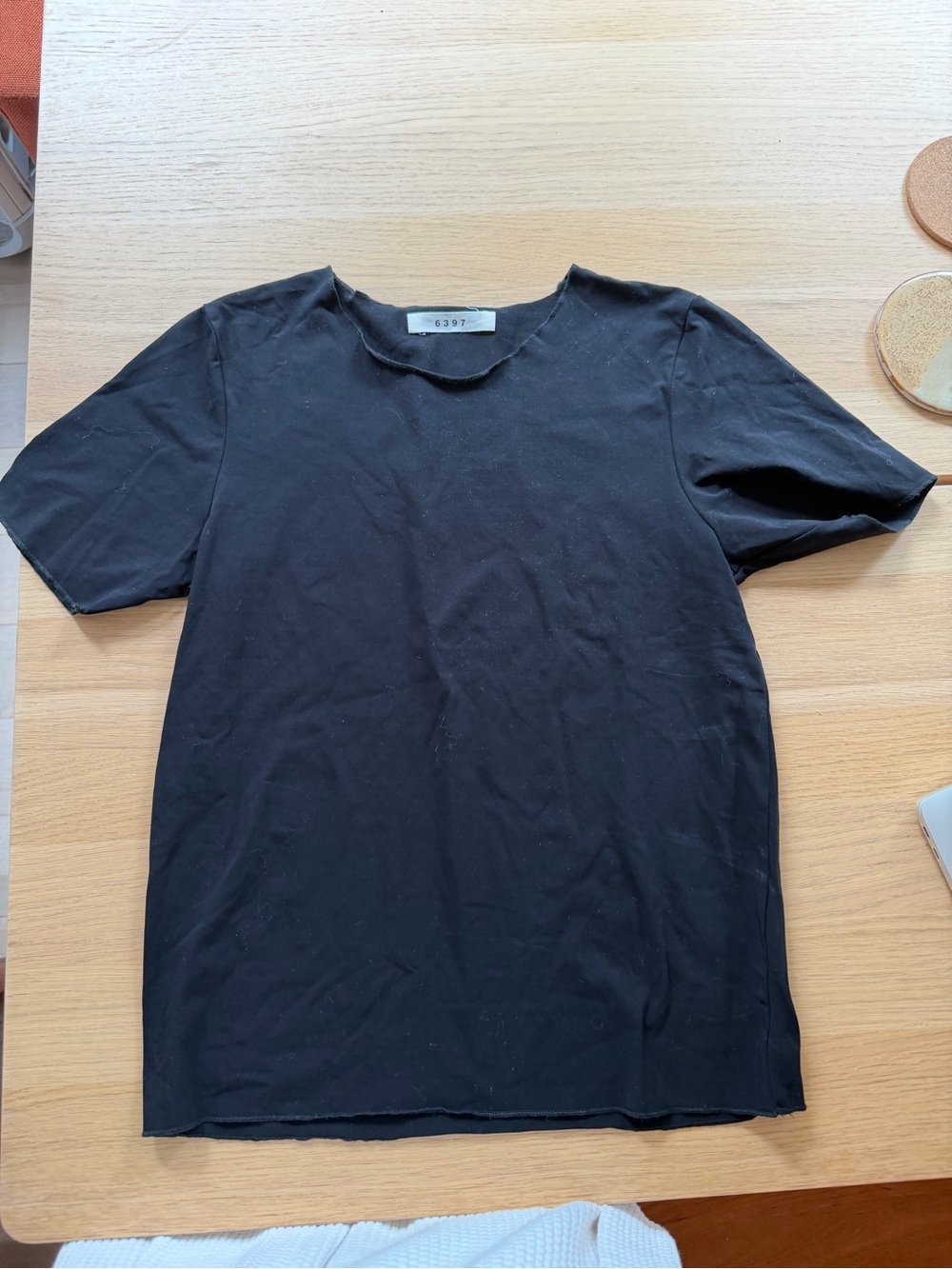 6397 stretchy t shirt. Black. M
